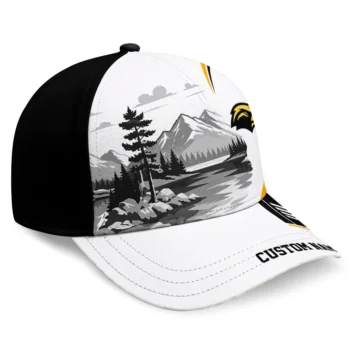 Southern Miss Golden Eagles Cap - Custom Flat Illustration Black White