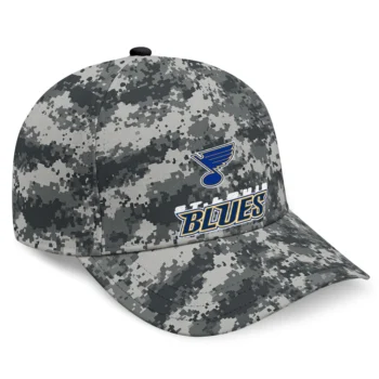 St. Louis Blues Cap - Custom Digital Camo Gray