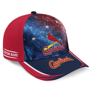 St. Louis Cardinals Cap - Custom Galaxy Nebula Red