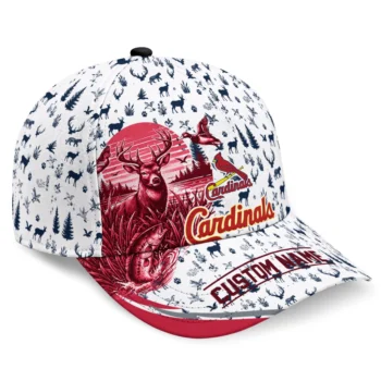 St. Louis Cardinals Cap - Custom Toile Pattern Red White