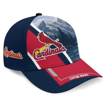 St. Louis Cardinals Cap - Customized Diagonal Slash Red