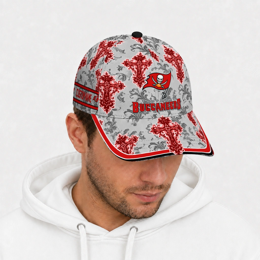 tampa-bay-buccaneers-cap-custom-damask-pattern-red-white-new-arrival.webp