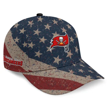 Tampa Bay Buccaneers Cap - Custom Distressed Stars Navy