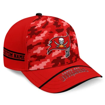Tampa Bay Buccaneers Cap - Customized Pixel Camo Red