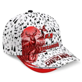 Tampa Bay Buccaneers Cap - Customized Toile Pattern Red White