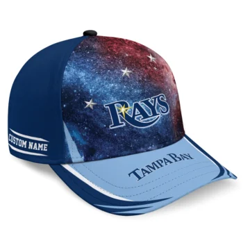 Tampa Bay Rays Cap - Customized Galaxy Nebula Navy