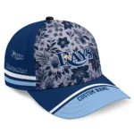 tampa-bay-rays-cap-personalized-tropical-floral-navy-best-selling.webp