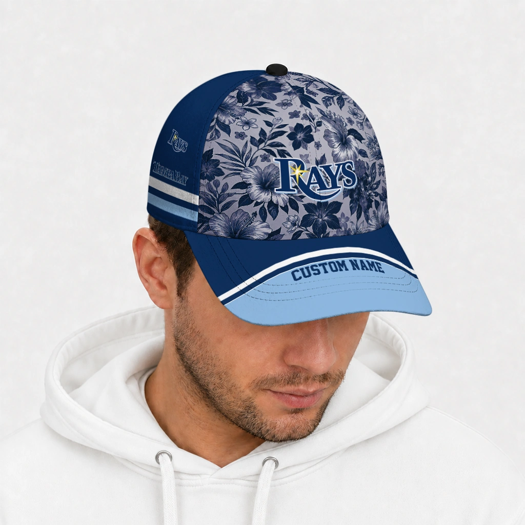 tampa-bay-rays-cap-personalized-tropical-floral-navy-new-arrival.webp