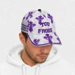 tcu-horned-frogs-cap-custom-damask-pattern-purple-white-best-selling.webp