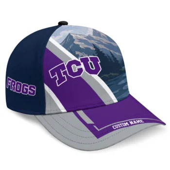 TCU Horned Frogs Cap - Custom Diagonal Slash Purple