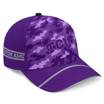 TCU Horned Frogs Cap - Custom Pixel Camo Purple