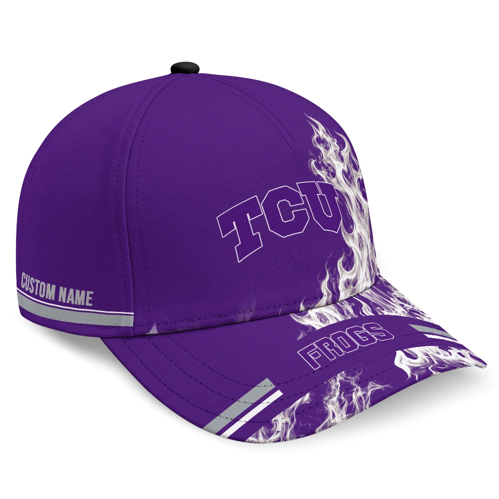 tcu-horned-frogs-cap-custom-smoke-flames-purple-best-selling.webp tcu horned frogs cap custom smoke flames purple best selling