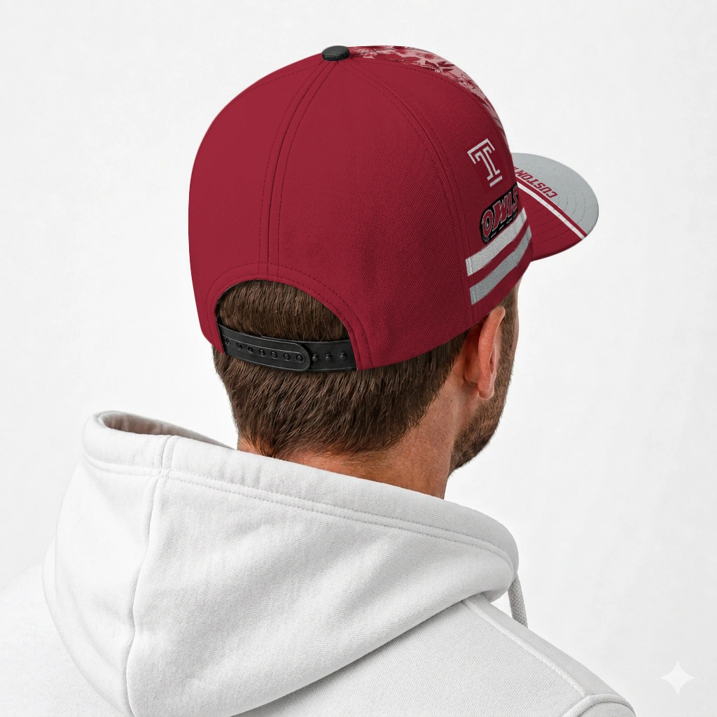 temple-owls-cap-custom-tropical-floral-red-latest-model.webp