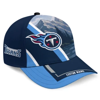 Tennessee Titans Cap - Custom Diagonal Slash Navy