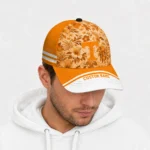 tennessee-volunteers-cap-customized-tropical-floral-orange-best-selling.webp