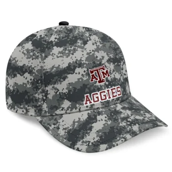 Texas A&M Aggies Cap - Personalized Digital Camo Gray