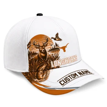 Texas Longhorns Cap - Customized Toile Pattern Orange White