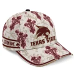 texas-state-bobcats-cap-personalized-damask-pattern-maroon-white-best-selling.webp