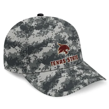 Texas State Bobcats Cap - Personalized Digital Camo Gray