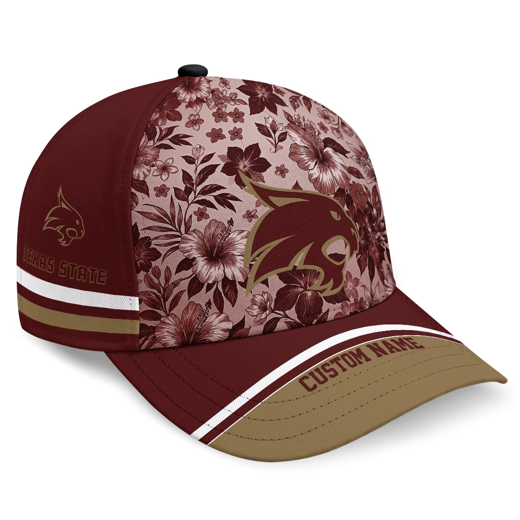 texas-state-bobcats-cap-personalized-tropical-floral-maroon-best-selling.webp texas state bobcats cap personalized tropical floral maroon best selling