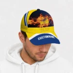 toledo-rockets-cap-personalized-blazing-fire-blue-best-selling.webp