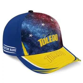 Toledo Rockets Cap - Personalized Galaxy Nebula Blue