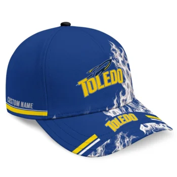 Toledo Rockets Cap - Personalized Smoke Flames Blue
