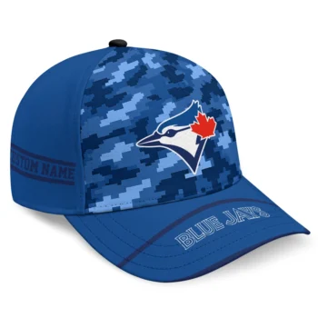Toronto Blue Jays Cap - Custom Pixel Camo Blue