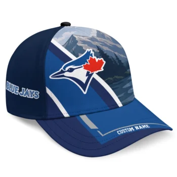 Toronto Blue Jays Cap - Customized Diagonal Slash Blue