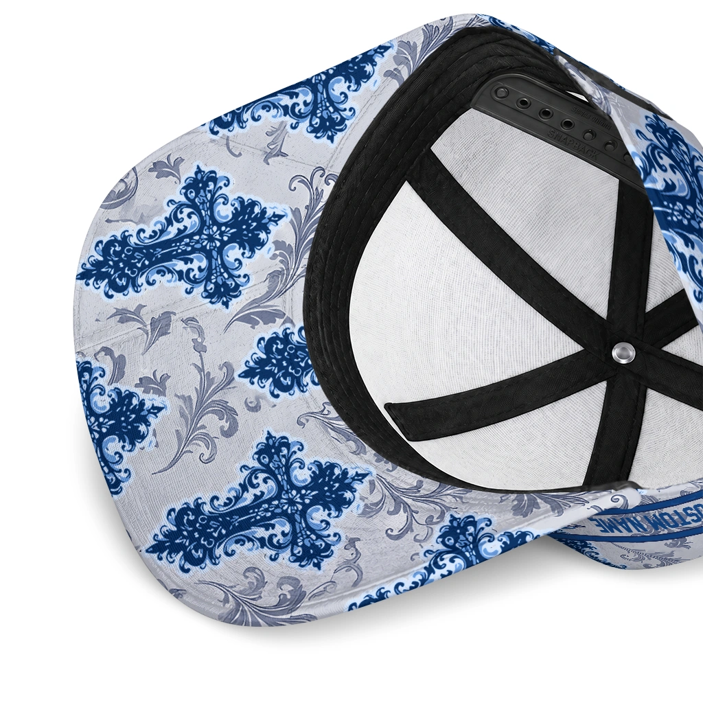 toronto-blue-jays-cap-personalized-damask-pattern-blue-white-high-quality.webp