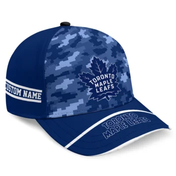 Toronto Maple Leafs Cap - Customized Pixel Camo Blue