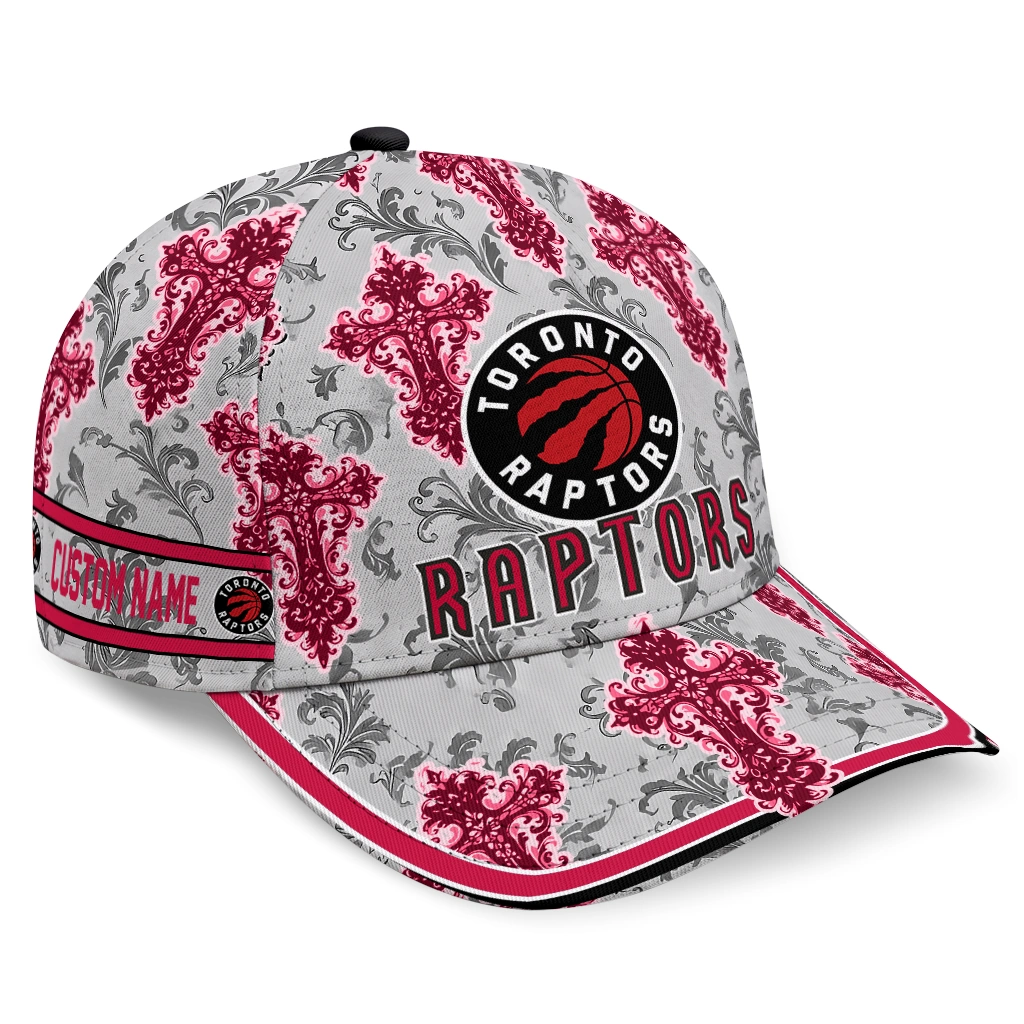 toronto-raptors-cap-custom-damask-pattern-red-white-best-selling.webp toronto raptors cap custom damask pattern red white best selling