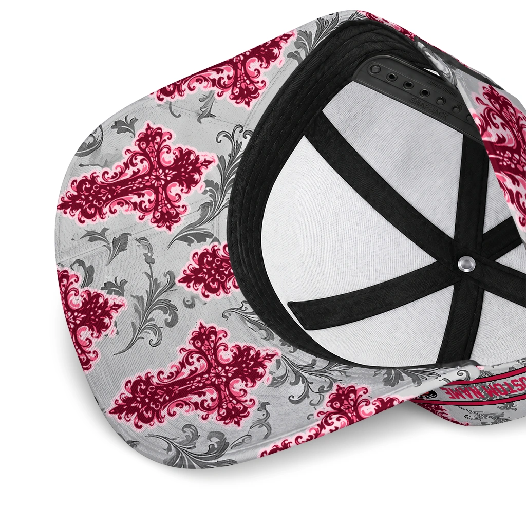 toronto-raptors-cap-custom-damask-pattern-red-white-high-quality.webp