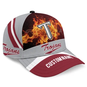 Troy Trojans Cap - Customized Blazing Fire Red