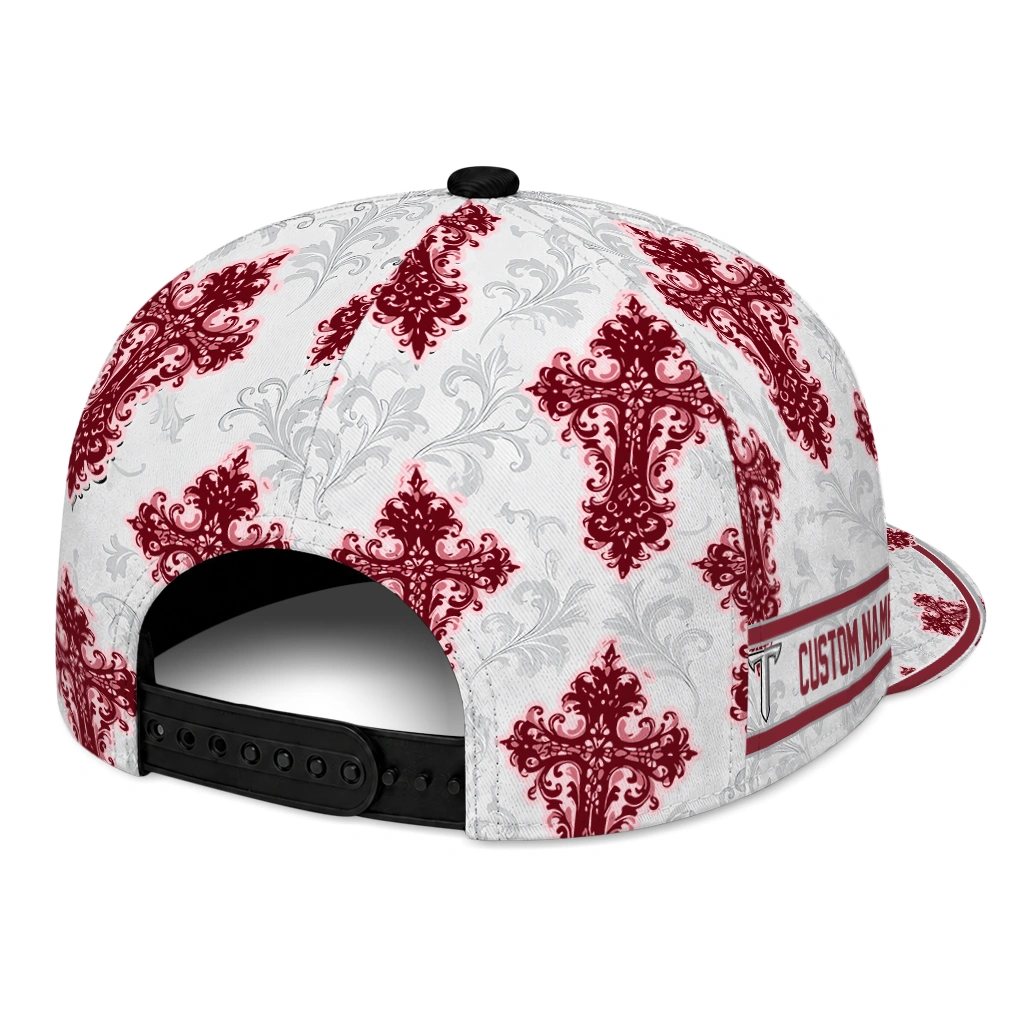 troy-trojans-cap-customized-damask-pattern-red-white-fashion-forward.webp