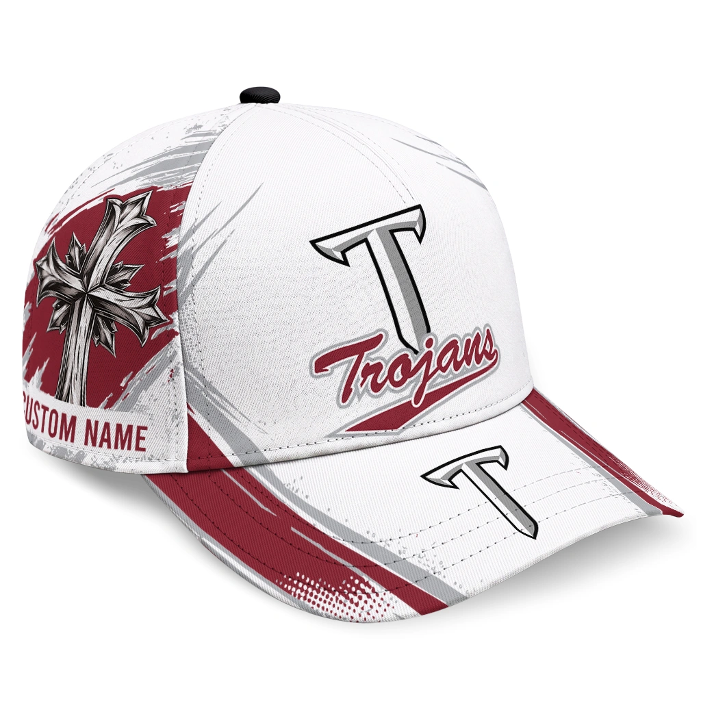 troy-trojans-cap-customized-grunge-cross-red-white-best-selling.webp troy trojans cap customized grunge cross red white best selling