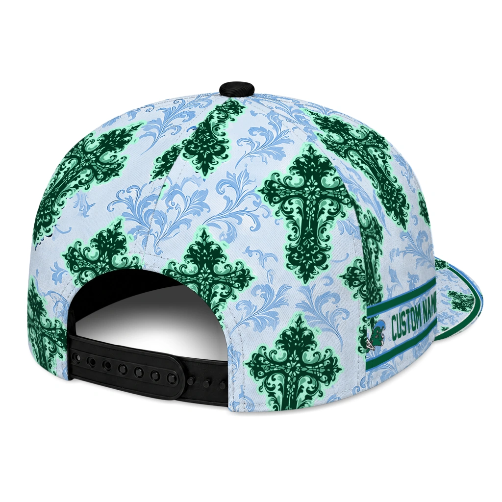 tulane-green-wave-cap-custom-damask-pattern-green-white-fashion-forward.webp