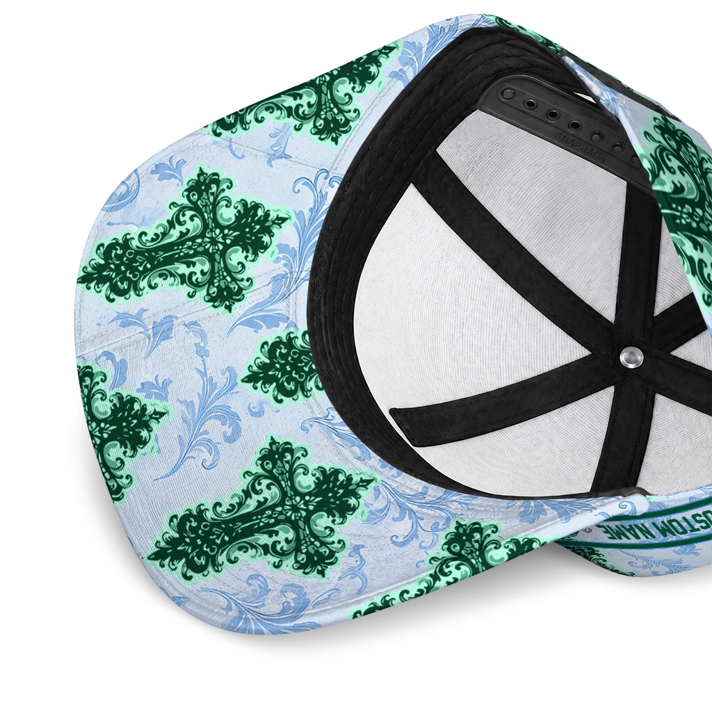 tulane-green-wave-cap-custom-damask-pattern-green-white-high-quality.webp