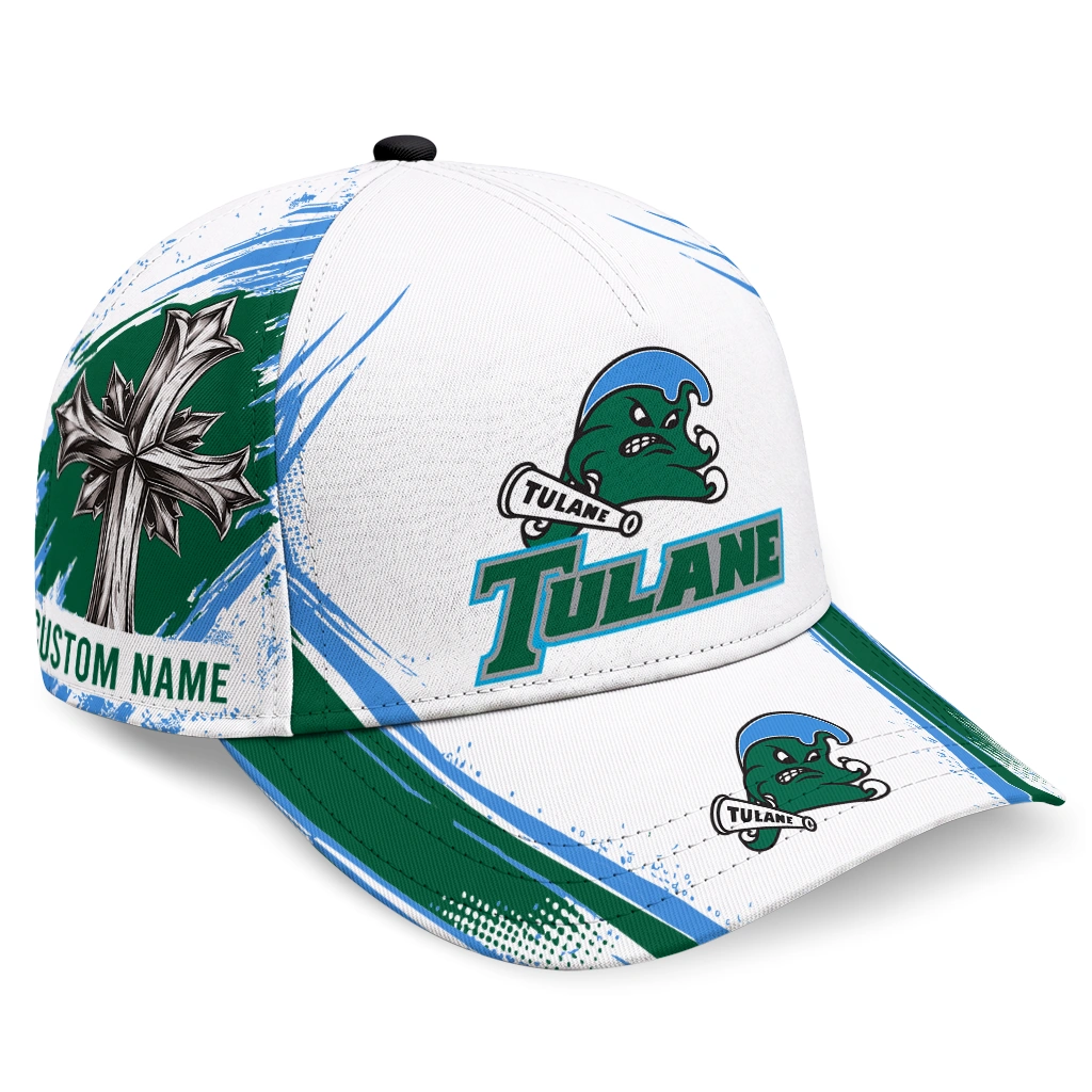 tulane-green-wave-cap-custom-grunge-cross-green-white-best-selling.webp tulane green wave cap custom grunge cross green white best selling