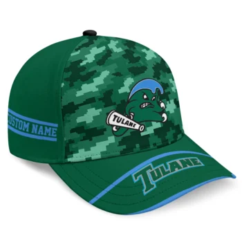 Tulane Green Wave Cap - Custom Pixel Camo Green