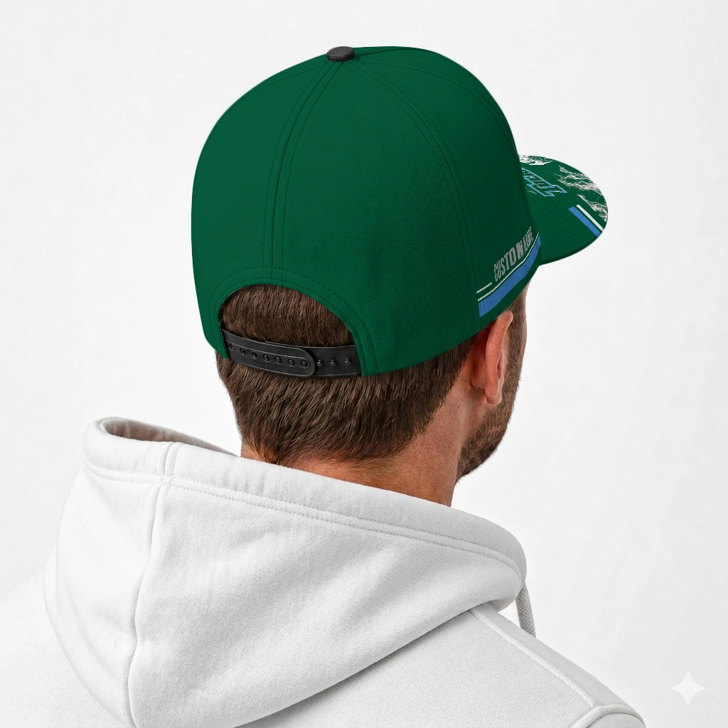 tulane-green-wave-cap-custom-smoke-flames-green-latest-model.webp