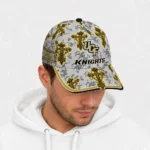 ucf-knights-cap-personalized-damask-pattern-gold-white-best-selling.webp