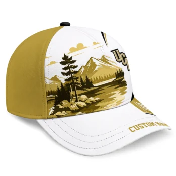 UCF Knights Cap - Personalized Flat Illustration Gold White