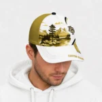 ucf-knights-cap-personalized-flat-illustration-gold-white-best-selling.webp