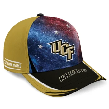 UCF Knights Cap - Personalized Galaxy Nebula Gold