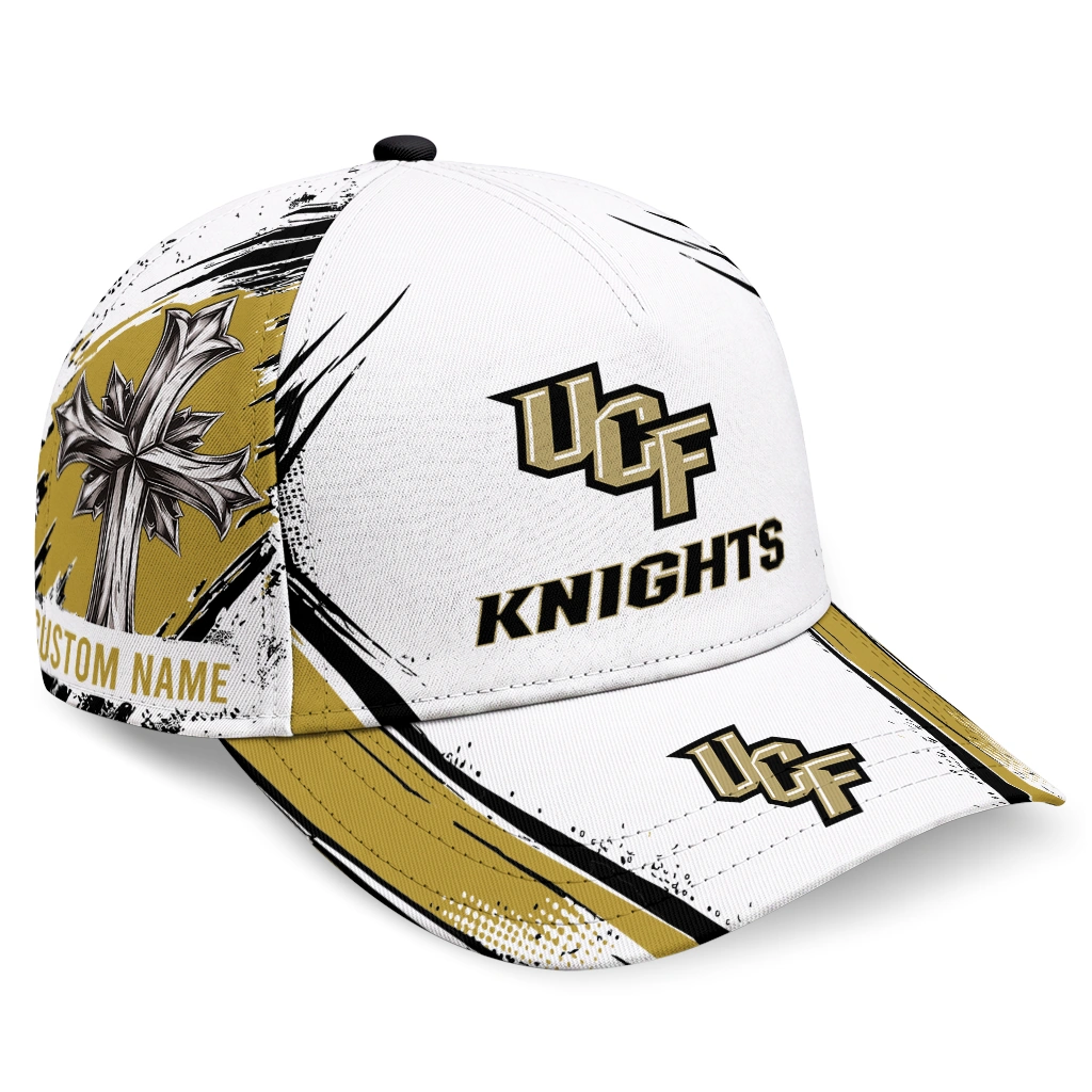 ucf-knights-cap-personalized-grunge-cross-gold-white-best-selling.webp ucf knights cap personalized grunge cross gold white best selling