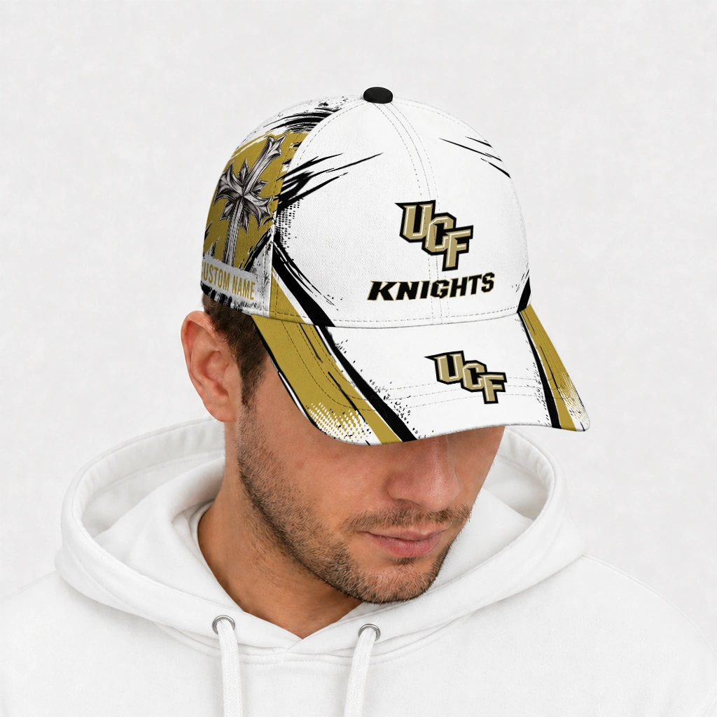 ucf-knights-cap-personalized-grunge-cross-gold-white-new-arrival.webp