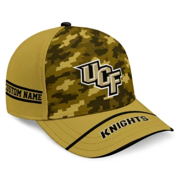 UCF Knights Cap - Personalized Pixel Camo Gold