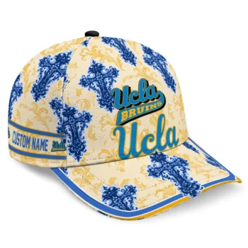 UCLA Bruins Cap - Custom Damask Pattern Blue White