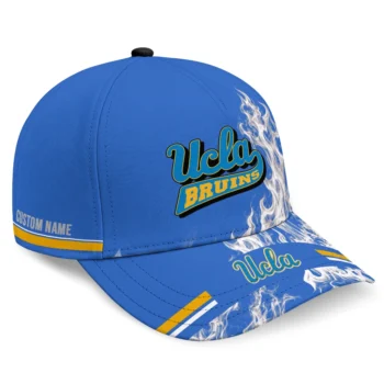 UCLA Bruins Cap - Custom Smoke Flames Blue